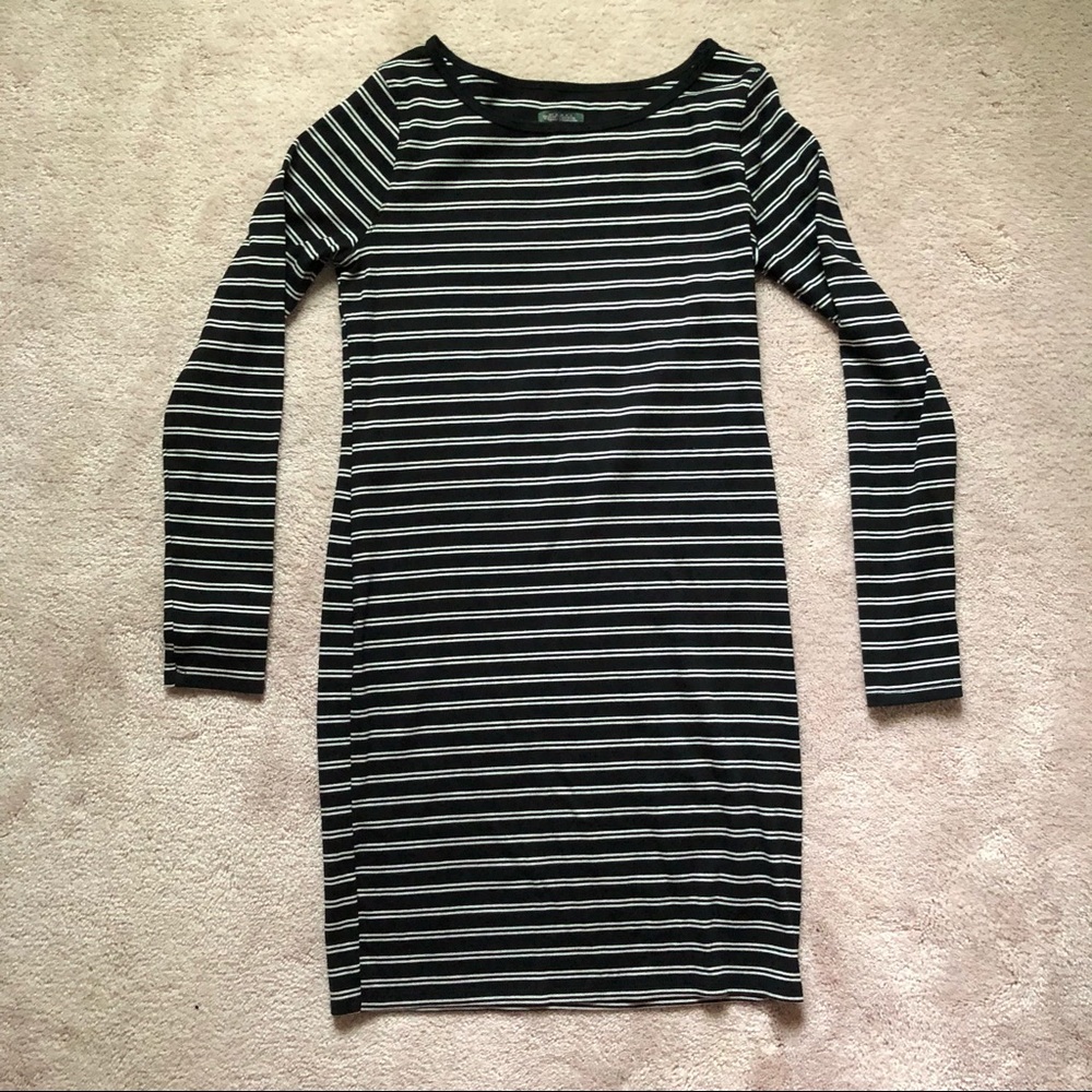 Striped bodycon dress